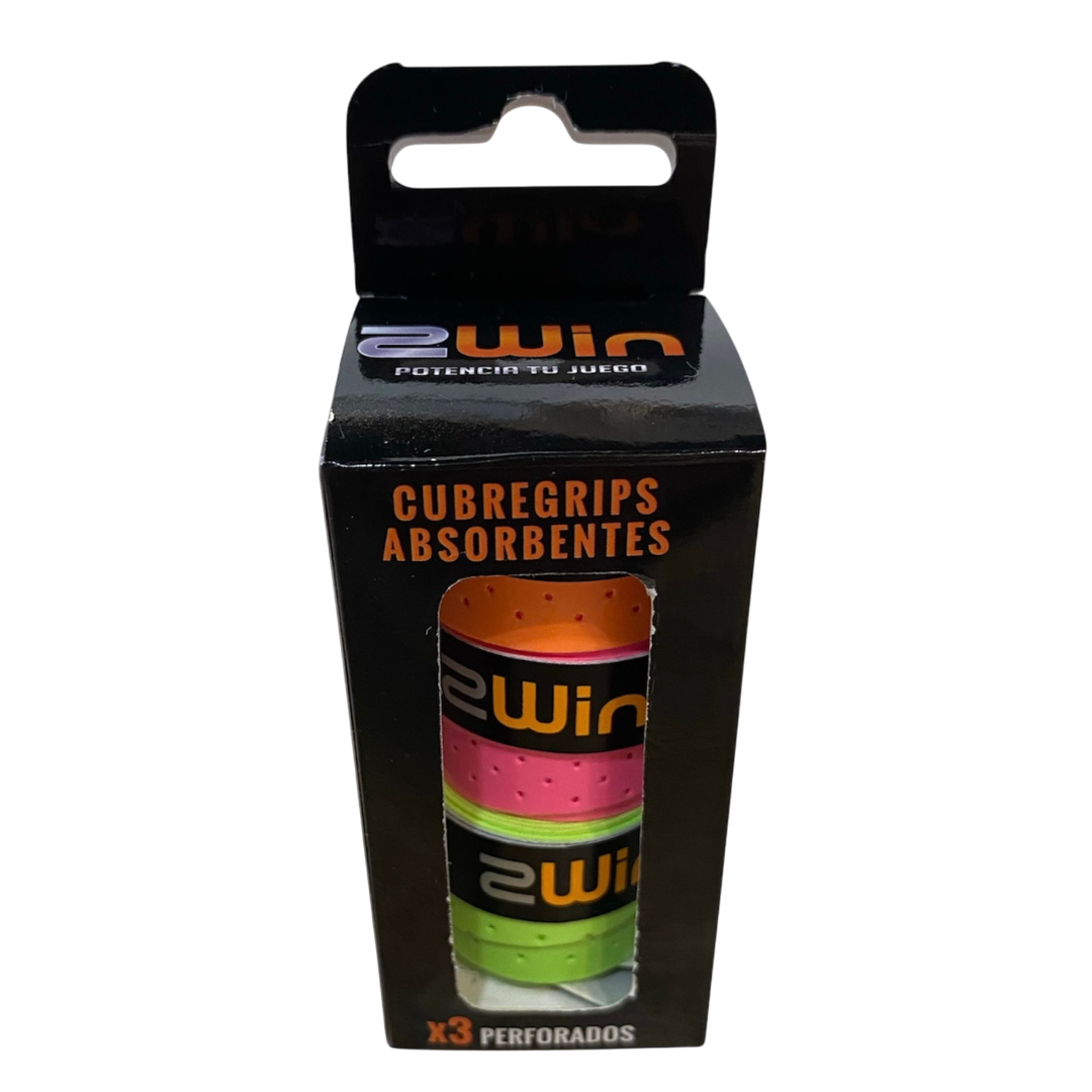 Cubre Grips Perforados Overgrips 2Win Cajita x 3 unidades (3)